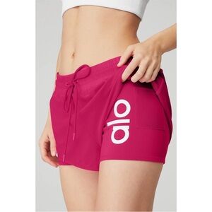 Alo Ambience Double Layered Mesh Shorts sz XXS